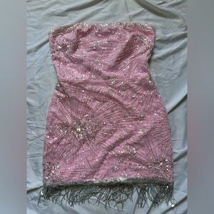 Finesse Pink Sequin Dress